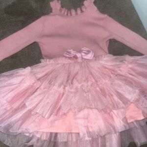 Angel’s Face: Elin Baby Tulle Dress Tea Rose 12-18 months originally $125